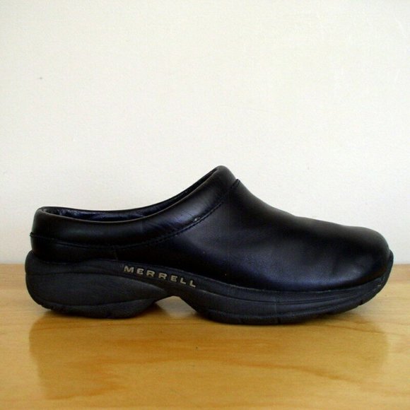 Merrell Womens Jungle Primo Moc Black Leather Mule - Picture 3 of 8